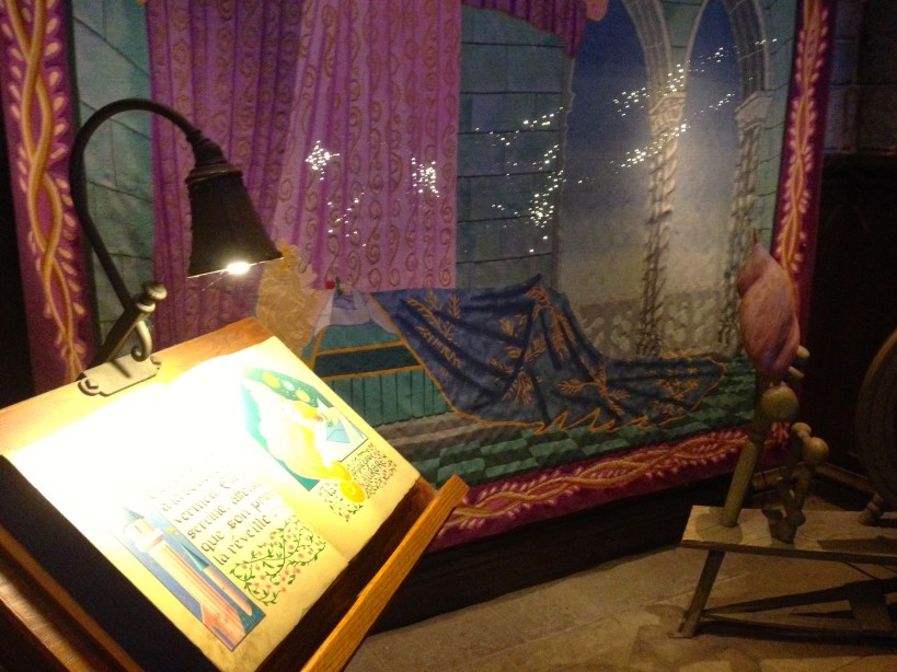 The Sleeping Beauty tapestry had lights that twinkled and faded away!